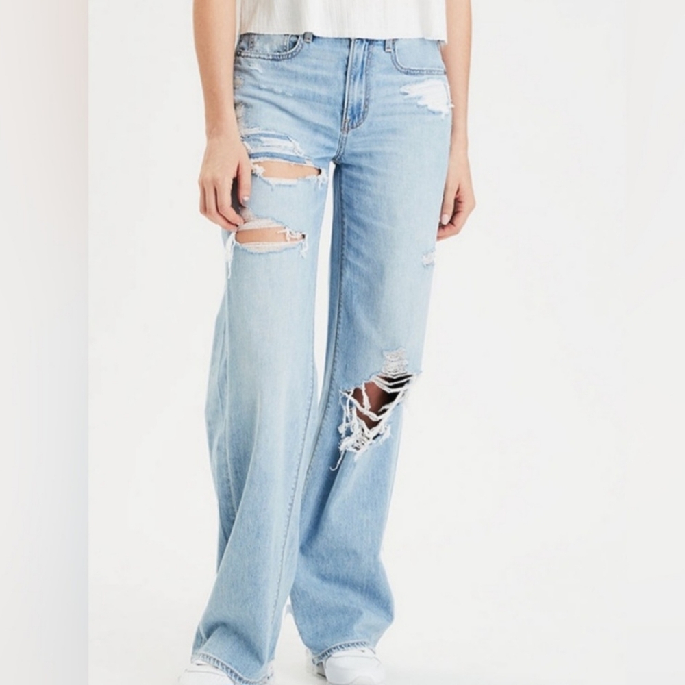 American eagle distressed skater jean